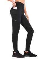 baleaf Thermoleggings Damen Winter mit Fleecefutter & Reissverschluss – Wasserdicht & Winddicht