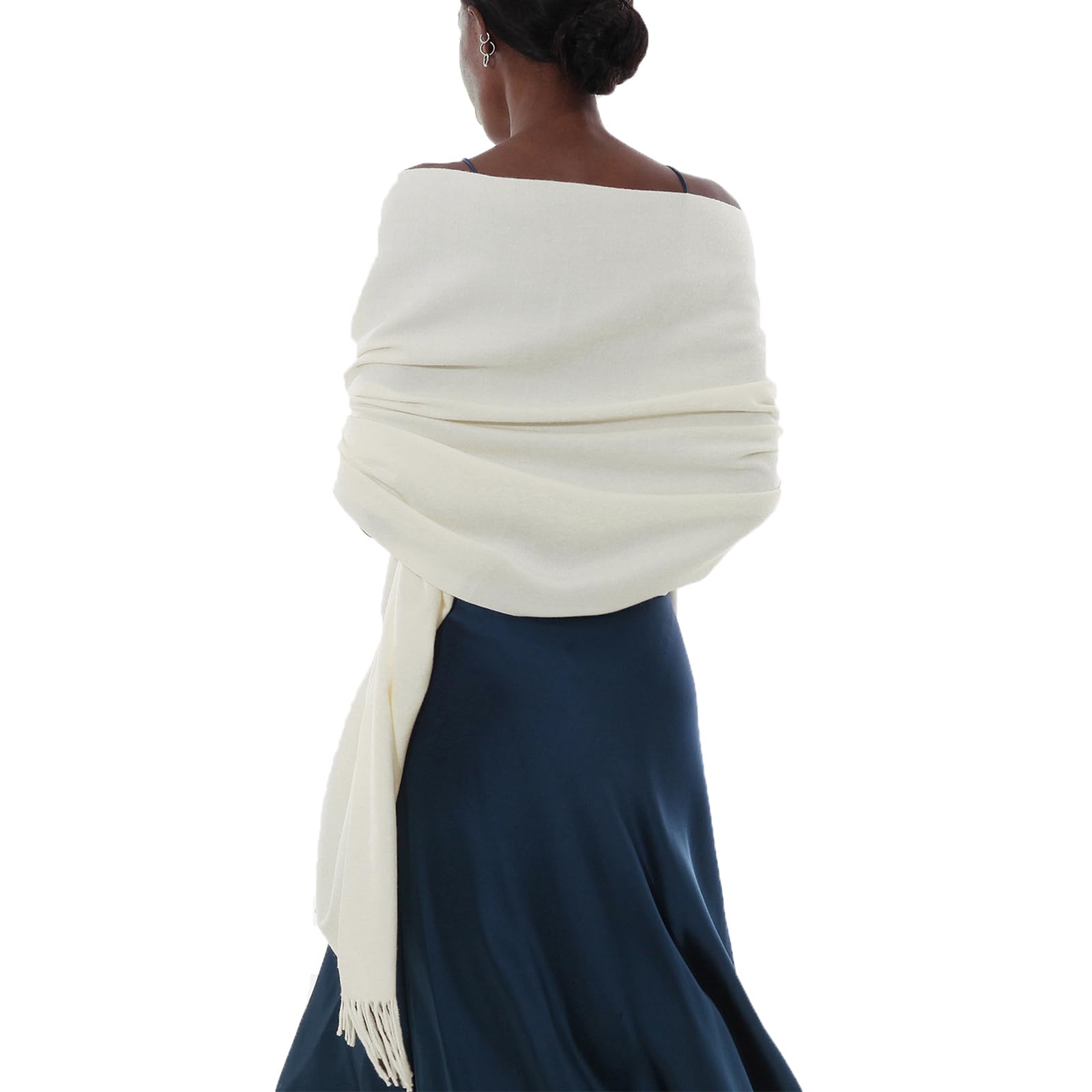 51kht5I02xL._SY1600_.jpg PIOYMEYA Pashmina Schal 200x70cm – Edle Stola für Damen Winter & Festliche Anlässe – Bild 1