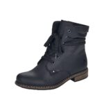 Rieker Damen Schnürstiefel 71229 – Komfort Stiefel mit Warmfutter & Reißverschluss