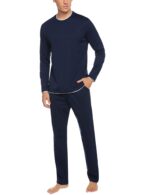Aseniza Herren Schlafanzug Lang aus 100% Baumwolle – Zweiteiliger Pyjama S-3XL – Bild 7