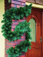 6 Meter Künstliche Tannengirlande Grün/Weiss – Realistische Weihnachtsdeko für Innen & Aussen – Bild 2