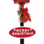 vidaXL Weihnachts-Wegeleuchte 180cm mit LED & Schneefallfunktion – Festliche Dekoration – Bild 9