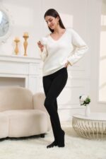 Hiltzo Thermostrumpfhosen für Damen – Gefütterte Winterstrumpfhose mit Wärmefleece – Bild 5