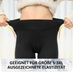 AMIYOYO Thermo-Leggings Damen High Waist – Gefüttert mit Plüsch für Winter – Bild 5