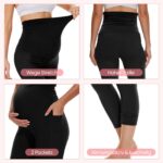 QGGQDD Thermo Umstandsleggings High Waist – Fleecegefüttert für Schwangere Winter – Bild 4
