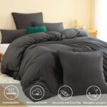 Nesture Thermo Fleece Bettwäsche 135x200 4-teilig – Wärmend & pflegeleicht in Anthrazit – Bild 2