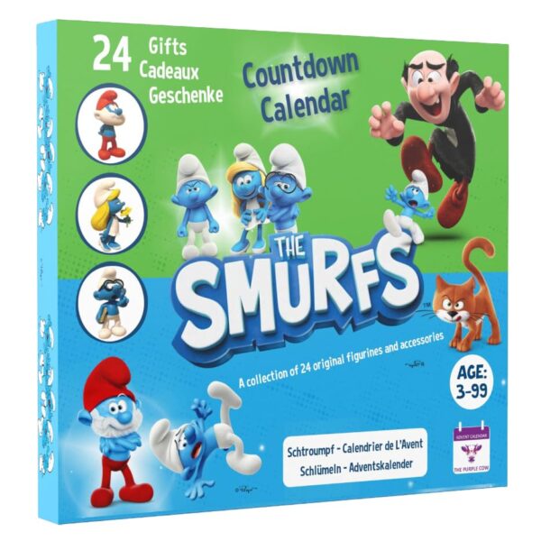 Schlümpfe Adventskalender 2026 – 12 Figuren & 12 Accessoires für Kinder ab 3 Jahren