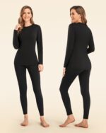 SIMIYA Damen Thermounterwäsche Set mit Innenfleece – Ultraleicht & Warm für Winter – Bild 2