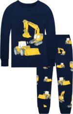 EULLA Kinder Schlafanzug Langarm 100% Baumwolle – Zweiteiliger Pyjama für Jungen 1-7 Jahre – Bild 4