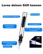 UEOAKSSE Kabelloser Gravierstift mit 60+ Zubehörteilen – USB-aufladbar für alle Materialien – Bild 5