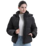PUFFIT Damen Winterjacke mit abnehmbarer Kapuze – Wasserdicht & Winddicht Steppmantel – Bild 3