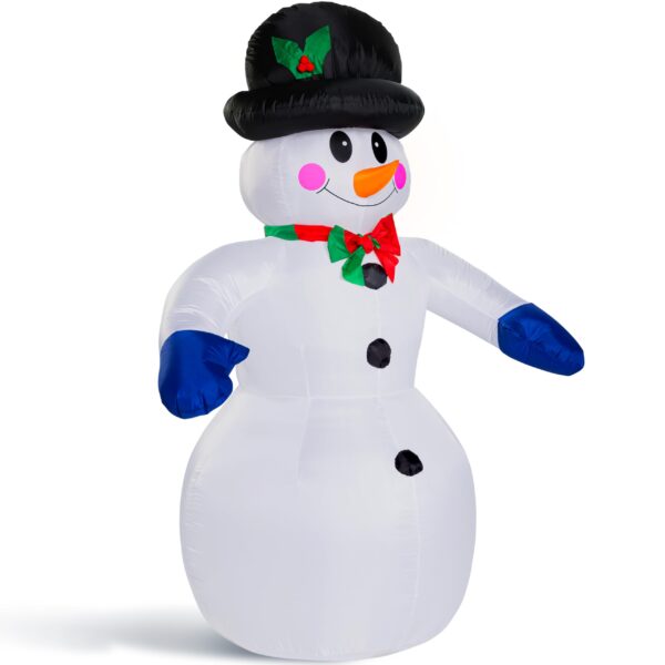 Monzana Aufblasbarer Schneemann XXL 240cm mit 20 LEDs – Weihnachtsdeko für Garten & Terrasse