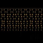SALCAR LED Eisregen Lichtervorhang 3m x 1m, 150 LEDs Warmweiß – Außenbeleuchtung mit 8 Modi & Timer