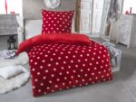 MALIKA Wende-Bettwäsche Cashmere Touch 135x200 cm – Flauschig warme Plüsch-Bettwäsche Weinrot – Bild 8