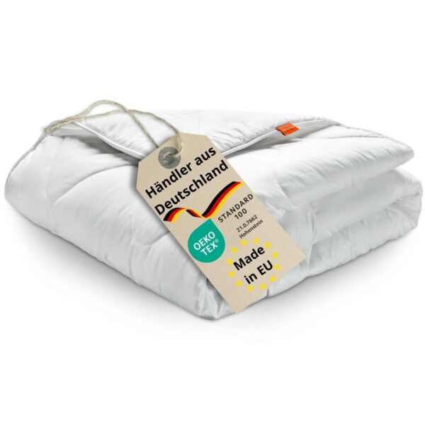 sleepling Winterbettdecke 135x200 cm – Ultra warme Steppdecke aus Mikrofaser, Made in EU