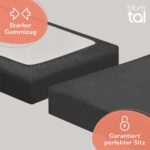 Blumtal Cashmere Touch Spannbettlaken 180x200cm – Plüsch-Mikrofaser mit OEKO-TEX Zertifikat – Bild 4