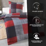 DreamHome Mikrofaser Fleece Bettwäsche 135x200 – Thermowärme für erholsamen Winterschlaf – Bild 2