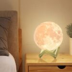 ACED Mondlampe 18 cm mit 128 Farben & 3D-Druck – LED Nachtlicht mit Fernbedienung – Bild 2