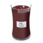 WoodWick Sanduhr Duftkerze Black Cherry – 130 Stunden Brenndauer mit knisterndem Holzdocht – Bild 4