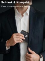 SEMORID Slim Geldbörse Herren mit RFID-Schutz & Pop-up Kartenfach – Ultradünnes Portmonee – Bild 8