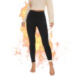 AMIYOYO Thermo-Leggings Damen High Waist mit Fleecefutter – Winterhose warm & blickdicht