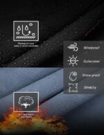 HFDWYJ Thermohose Herren Winter – Softshell Wanderhose mit Fleece-Fütterung wasserdicht – Bild 5