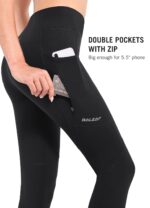 baleaf Thermoleggings Damen Winter mit Fleecefutter & Reissverschluss – Wasserdicht & Winddicht – Bild 2