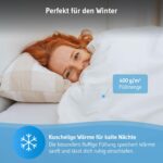 Winterbettdecke 135x200 cm – Wärmende Steppdecke mit Öko-Tex 100 für erholsamen Schlaf – Bild 2
