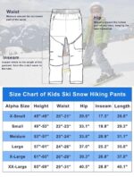 HFDWYJ Winterhose Kinder – Gefütterte Skihose wasserdicht & winddicht für Outdoor – Bild 7