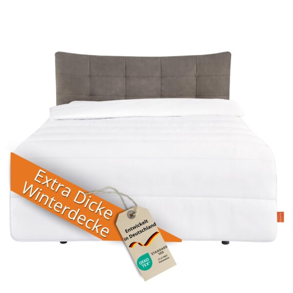 sleepling Winterbettdecke 155x220 cm – Extra warme Energiespardecke mit 2.130 gr. Füllung