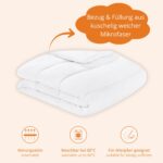 sleepling Winterbettdecke 155x220 cm – Extra warme Energiespardecke mit 2.130 gr. Füllung – Bild 3