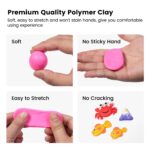 ARTFLY Polymer Clay Set mit 50 Farben & 18 Werkzeugen – Modelliermasse für kreative DIY-Projekte – Bild 6