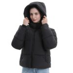 PUFFIT Damen Winterjacke mit abnehmbarer Kapuze – Wasserdicht & Winddicht Steppmantel – Bild 2