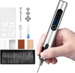 UEOAKSSE Kabelloser Gravierstift mit 60+ Zubehörteilen – USB-aufladbar für alle Materialien