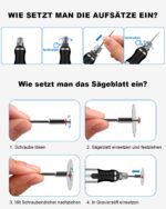 UEOAKSSE Kabelloser Gravierstift mit 60+ Zubehörteilen – USB-aufladbar für alle Materialien – Bild 7