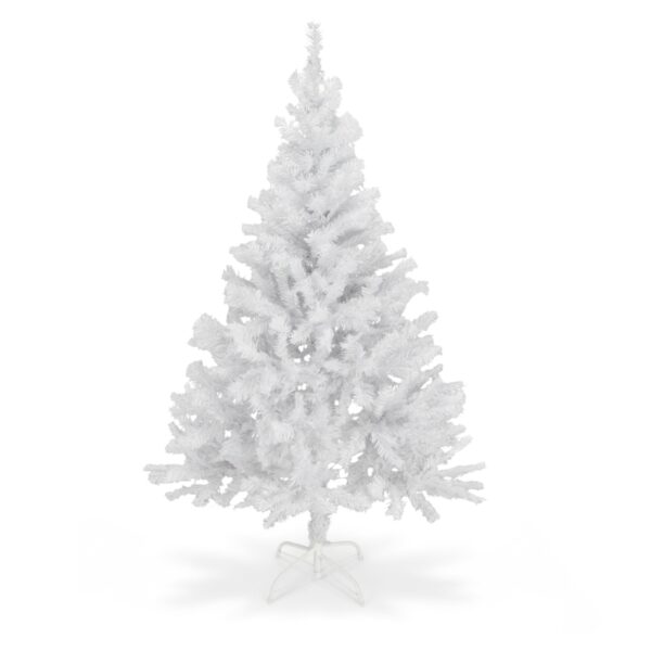 Künstlicher Weihnachtsbaum 180 cm weiss mit Metallständer – Klappbar & Schneetanne