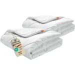 sleepling Winter Bettdecke 135x200 cm 2er Set – Wärmebettdecke Made in EU, OEKO-Tex 100