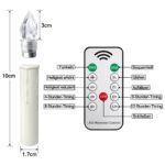 AufuN LED Weihnachtskerzen 40er Set Warmweiss – Fernbedienung & Klammern – Bild 2