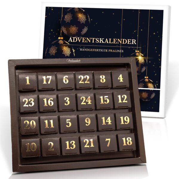 Pralinen Adventskalender 2026 – 24 handgefertigte Pralinenkreationen von Pralinenbote