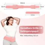 Comfytemp Heizgürtel 16x150cm mit 5000mAh Akku – Kabellos Wärmegürtel für Bauch & Rücken – Bild 6