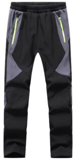 DAFENP Kinder Softshellhose wasserdicht & gefüttert – Skihose für Winter & Outdoor