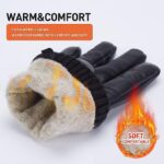 BISON DENIM Lederhandschuhe Herren mit Kaschmir – Touchscreen Winterhandschuhe – Bild 2