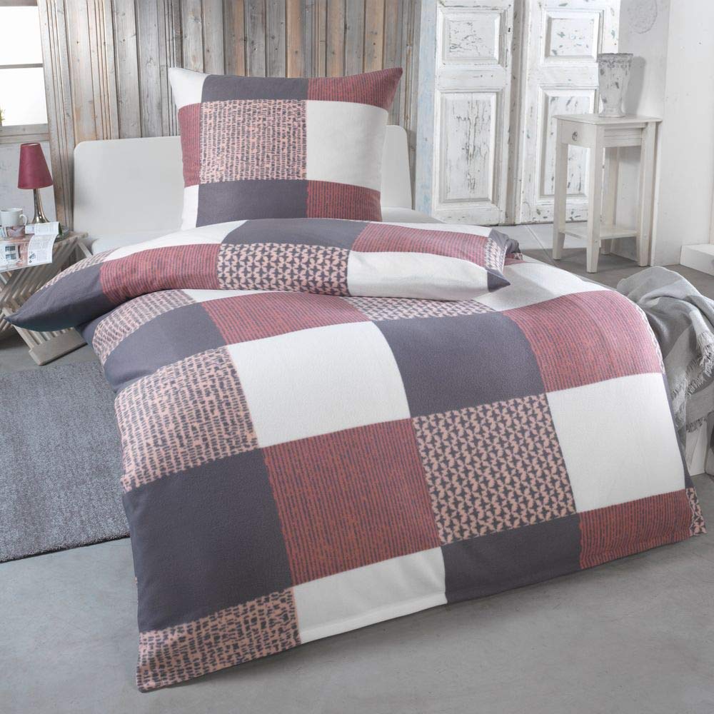 61kxONN6oKL._SY1000_.jpg DreamHome Mikrofaser Fleece Bettwäsche 135x200 cm – Wärmend & Weich für Winter – Bild 1
