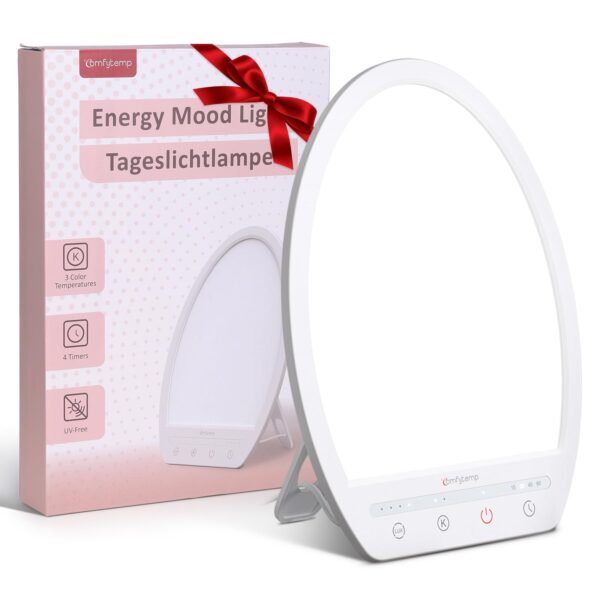 Comfytemp Tageslichtlampe 16.000 Lux – UV-freie Lichttherapie für Schreibtisch & Schlaf