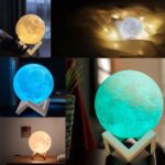 ACED Mondlampe 15 cm mit 128 Farben & 3D-Druck – USB Nachtlicht mit Fernbedienung – Bild 5
