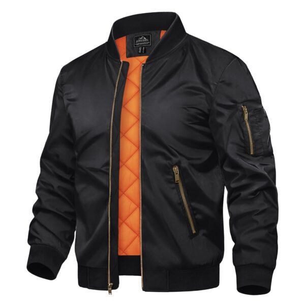 TACVASEN Herren Bomberjacke mit Steppfutter – Übergangsjacke für Alltag & Outdoor