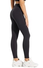Comallan Damen Thermo Leggings mit Taschen – Fleece gefüttert & wasserdicht – Bild 2