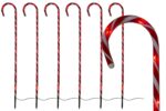 Gartenpirat LED Zuckerstangen 100 cm 6er Set – Weihnachtsdeko mit Timer für Garten & Balkon – Bild 2