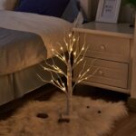 EAMBRITE 2er Set LED Lichterbaum 60cm mit 24 Warmweiss LEDs – Dekorative Lichterzweige für Zuhause – Bild 7
