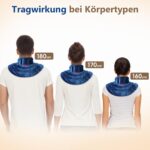 Comfytemp Gewichtetes Wärmekissen Nacken 1,1kg – Feuchtwärmetherapie mit Leinsamen – Bild 6